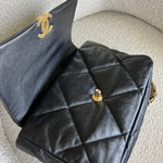 CHANEL Handbag 20C Black Lambskin Quilted 19 Flap Medium/Large Mixed Hardware -Knockoff
