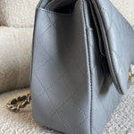 CHANEL Handbag 20C Grey Caviar Quilted Jumbo Classic Flap LGHW -Knockoff
