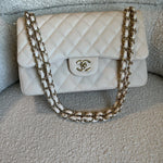 CHANEL Handbag 20C Light Beige Caviar Quilted Jumbo Classic Flap LGHW -Knockoff
