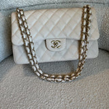 CHANEL Handbag 20C Light Beige Caviar Quilted Jumbo Classic Flap LGHW -Knockoff
