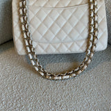 CHANEL Handbag 20C Light Beige Caviar Quilted Jumbo Classic Flap LGHW -Knockoff
