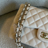 CHANEL Handbag 20C Light Beige Caviar Quilted Jumbo Classic Flap LGHW -Knockoff
