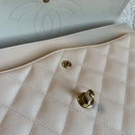 CHANEL Handbag 20C Light Beige Caviar Quilted Jumbo Classic Flap LGHW -Knockoff
