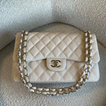 CHANEL Handbag 20C Light Beige Caviar Quilted Jumbo Classic Flap LGHW -Knockoff
