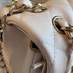 CHANEL Handbag 20C Light Beige Caviar Quilted Jumbo Classic Flap LGHW -Knockoff
