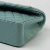 CHANEL Handbag 20C Tiffany Blue Caviar Quilted Classic Flap Medium Light Gold Hardware -Knockoff
