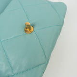 CHANEL Handbag 20C Tiffany Blue Goatskin 19 Flap Small Mixed Hardware -Knockoff
