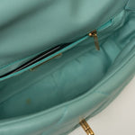 CHANEL Handbag 20C Tiffany Blue Goatskin 19 Flap Small Mixed Hardware -Knockoff
