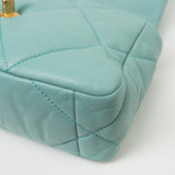 CHANEL Handbag 20C Tiffany Blue Goatskin 19 Flap Small Mixed Hardware -Knockoff
