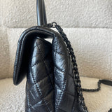 CHANEL Handbag 20P So Black Calfskin Quilted Coco Handle Small with Black Hardware -Knockoff
