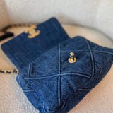 CHANEL Handbag 20S Blue Denim 19 Flap Quilted Small Mixed Hardware -Knockoff
