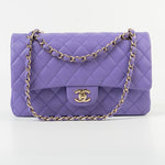 CHANEL Handbag 20S Purple Caviar Quilted Classic Flap Medium -Knockoff
