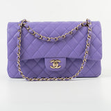 CHANEL Handbag 20S Purple Caviar Quilted Classic Flap Medium -Knockoff
