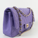 CHANEL Handbag 20S Purple Caviar Quilted Classic Flap Medium -Knockoff
