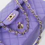 CHANEL Handbag 20S Purple Caviar Quilted Classic Flap Medium -Knockoff
