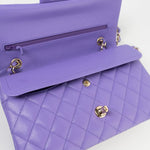 CHANEL Handbag 20S Purple Caviar Quilted Classic Flap Medium -Knockoff
