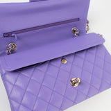 CHANEL Handbag 20S Purple Caviar Quilted Classic Flap Medium -Knockoff
