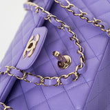 CHANEL Handbag 20S Purple Caviar Quilted Classic Flap Medium -Knockoff
