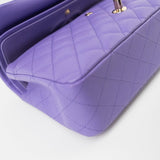 CHANEL Handbag 20S Purple Caviar Quilted Classic Flap Medium -Knockoff
