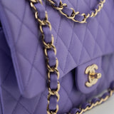 CHANEL Handbag 20S Purple Caviar Quilted Classic Flap Medium -Knockoff
