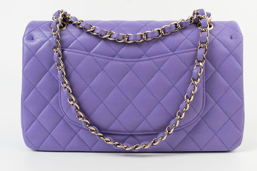 CHANEL Handbag 20S Purple Caviar Quilted Classic Flap Medium -Knockoff
