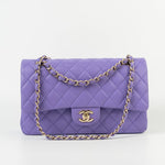 CHANEL Handbag 20S Purple Caviar Quilted Classic Flap Medium -Knockoff
