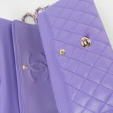 CHANEL Handbag 20S Purple Caviar Quilted Classic Flap Medium -Knockoff
