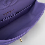 CHANEL Handbag 20S Purple Caviar Quilted Classic Flap Medium -Knockoff
