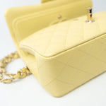 CHANEL Handbag 20S Yellow Caviar Quilted Classic Flap Small Light Gold Hardware -Knockoff
