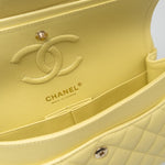 CHANEL Handbag 20S Yellow Caviar Quilted Classic Flap Small Light Gold Hardware -Knockoff
