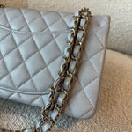 CHANEL Handbag 21A Grey Caviar Quilted Classic Flap Small LGHW -Knockoff
