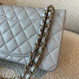 CHANEL Handbag 21A Grey Caviar Quilted Classic Flap Small LGHW -Knockoff
