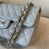 CHANEL Handbag 21A Grey Caviar Quilted Classic Flap Small LGHW -Knockoff
