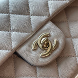 CHANEL Handbag 21A Grey Caviar Quilted Classic Flap Small LGHW -Knockoff
