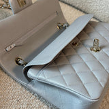 CHANEL Handbag 21A Grey Caviar Quilted Classic Flap Small LGHW -Knockoff
