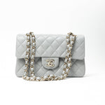 CHANEL Handbag 21A Grey Caviar Quilted Classic Flap Small LGHW -Knockoff
