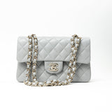 CHANEL Handbag 21A Grey Caviar Quilted Classic Flap Small LGHW -Knockoff
