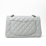 CHANEL Handbag 21A Grey Caviar Quilted Classic Flap Small LGHW -Knockoff
