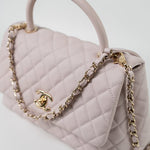 CHANEL Handbag 21A Lilac Coco Handle Medium (Old Small) LGHW -Knockoff
