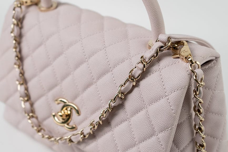 CHANEL Handbag 21A Lilac Coco Handle Medium (Old Small) LGHW -Knockoff
