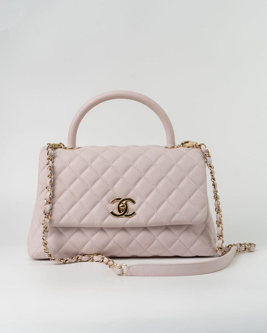 CHANEL Handbag 21A Lilac Coco Handle Medium (Old Small) LGHW -Knockoff
