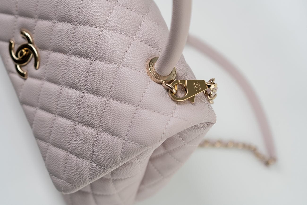 CHANEL Handbag 21A Lilac Coco Handle Medium (Old Small) LGHW -Knockoff
