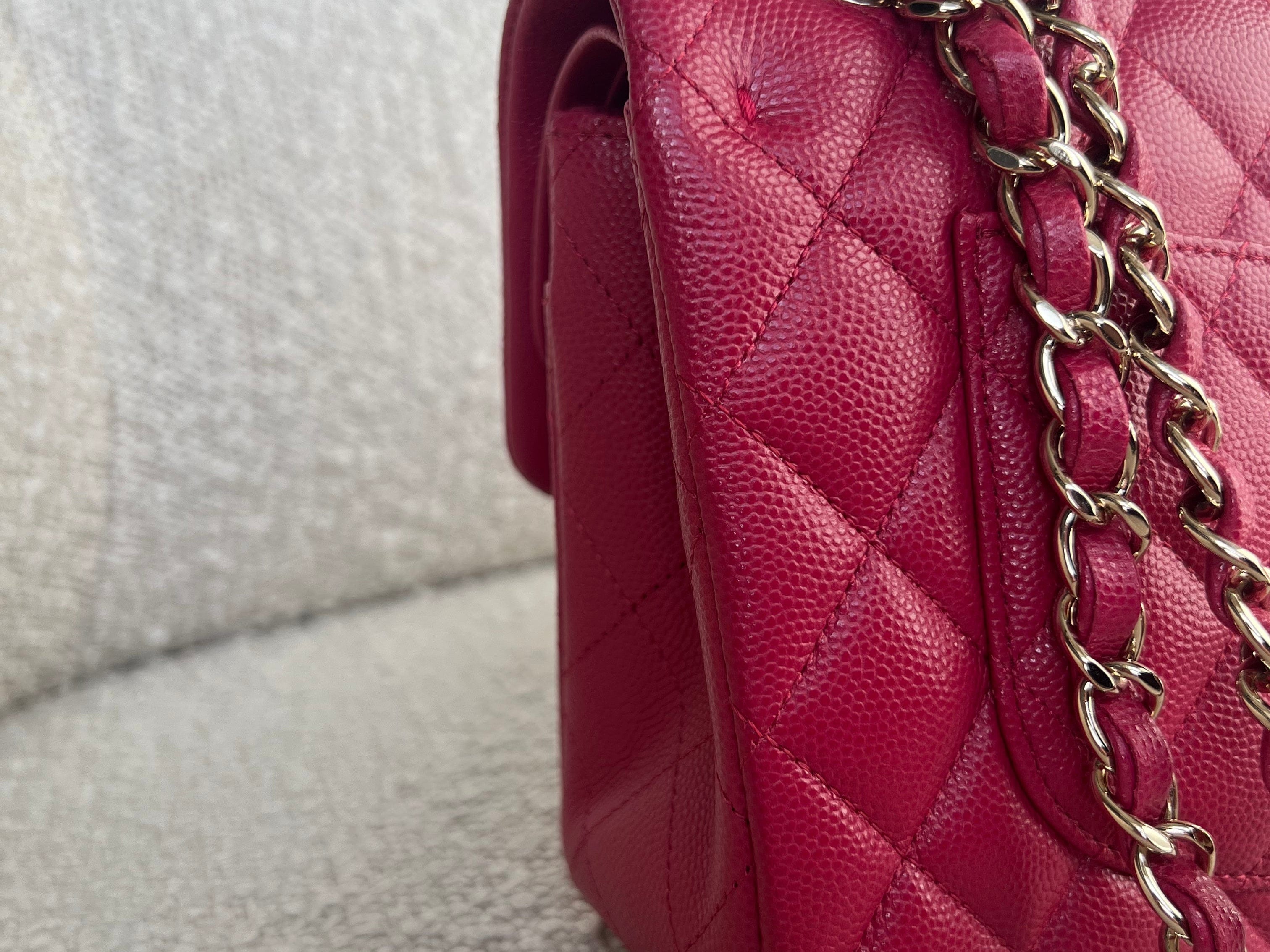 CHANEL Handbag 21A Pink Caviar Quilted Classic Flap Small -Knockoff
