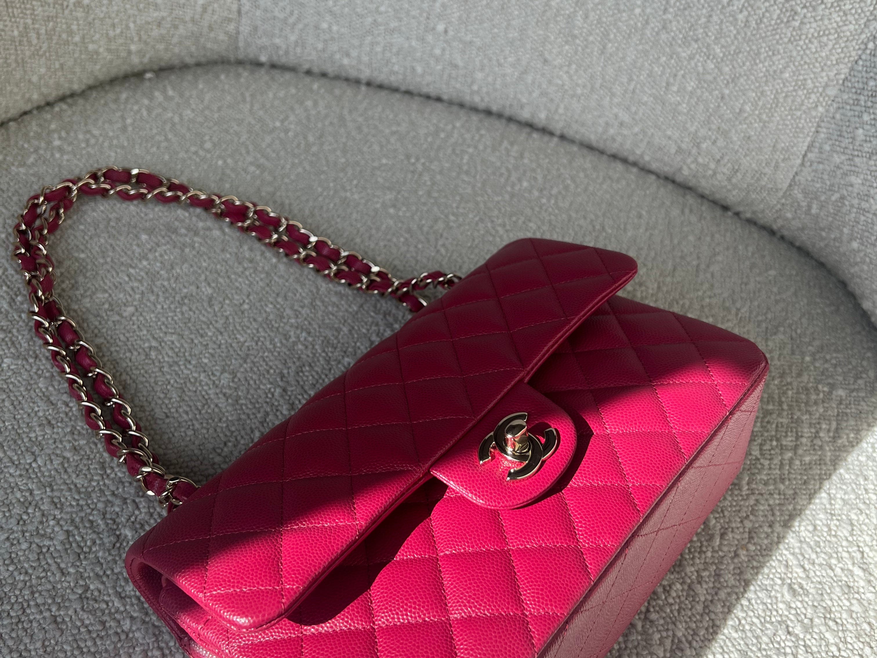 CHANEL Handbag 21A Pink Caviar Quilted Classic Flap Small -Knockoff
