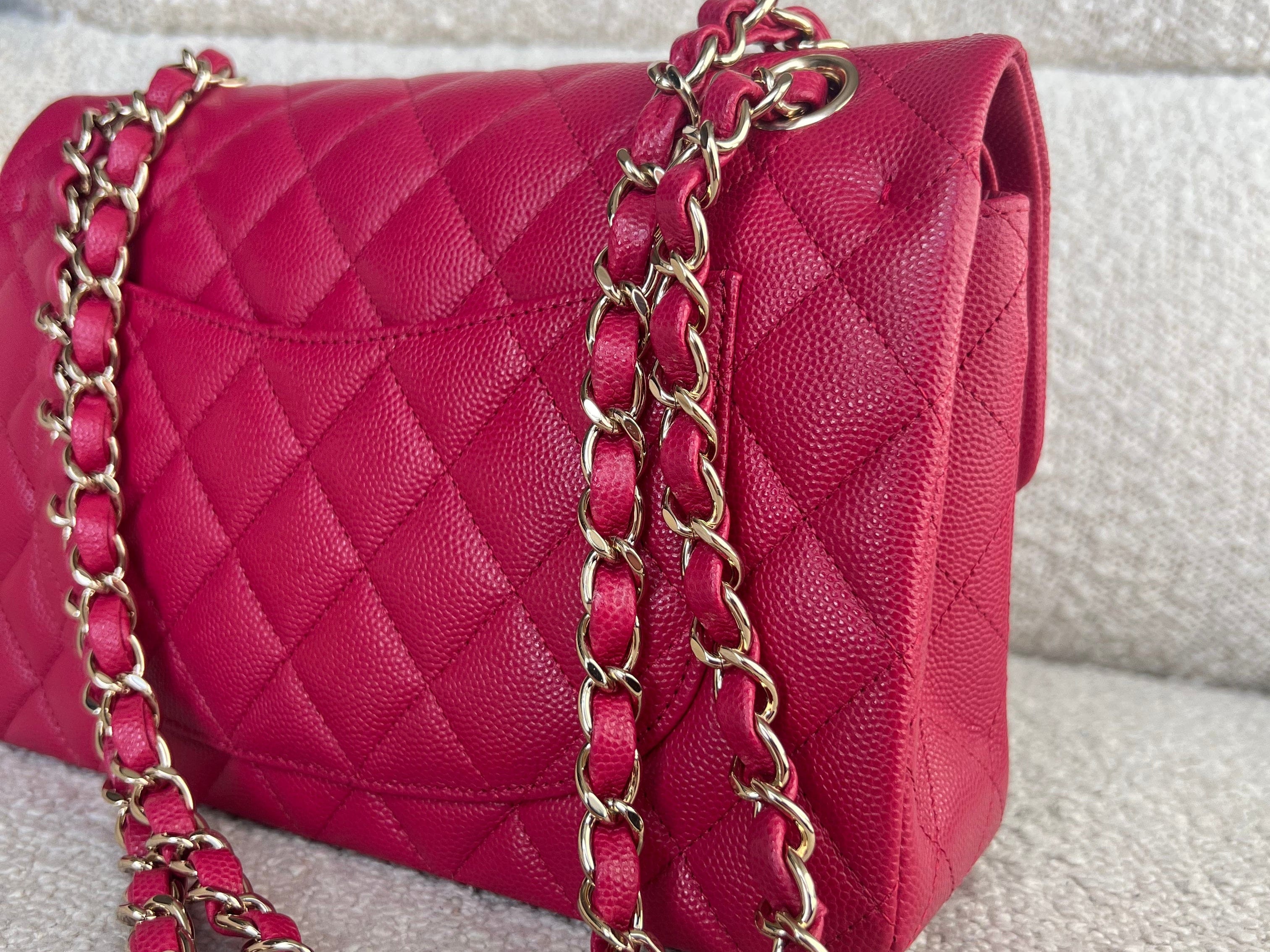 CHANEL Handbag 21A Pink Caviar Quilted Classic Flap Small -Knockoff
