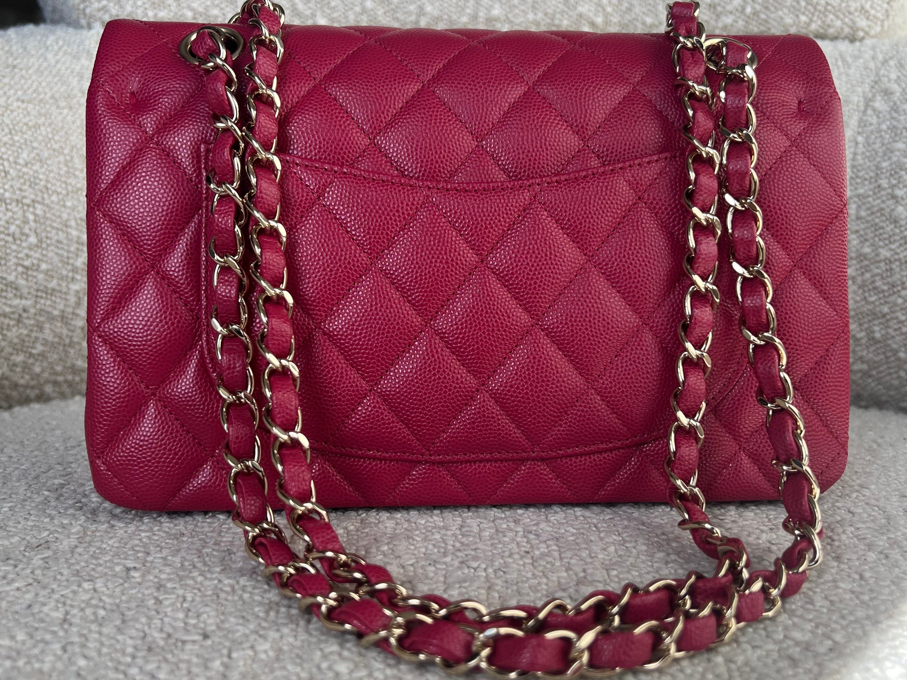 CHANEL Handbag 21A Pink Caviar Quilted Classic Flap Small -Knockoff
