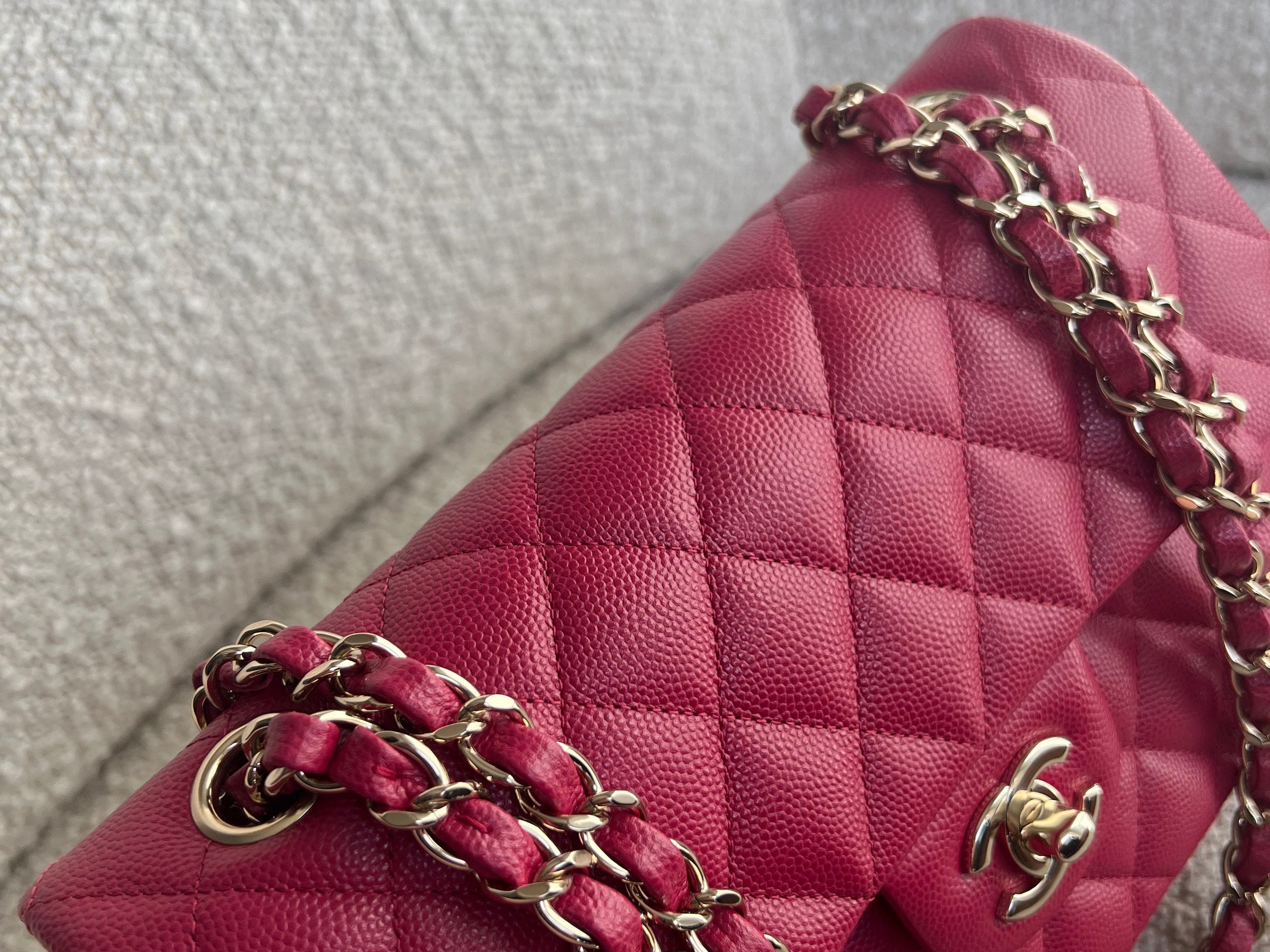 CHANEL Handbag 21A Pink Caviar Quilted Classic Flap Small -Knockoff
