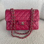 CHANEL Handbag 21A Pink Caviar Quilted Classic Flap Small -Knockoff
