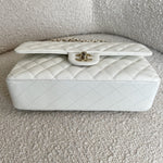 CHANEL Handbag 21A White Caviar Quilted Classic Flap Medium LGHW -Knockoff
