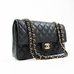 CHANEL Handbag 21B Grey Caviar Quilted Classic Flap Medium Light Gold Hardware -Knockoff
